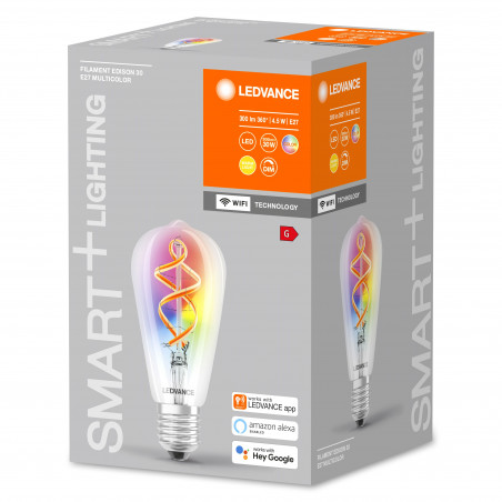 6W LED Lempa E27 SMART+ WiFi 2700K Dimeriuojama 4058075528239