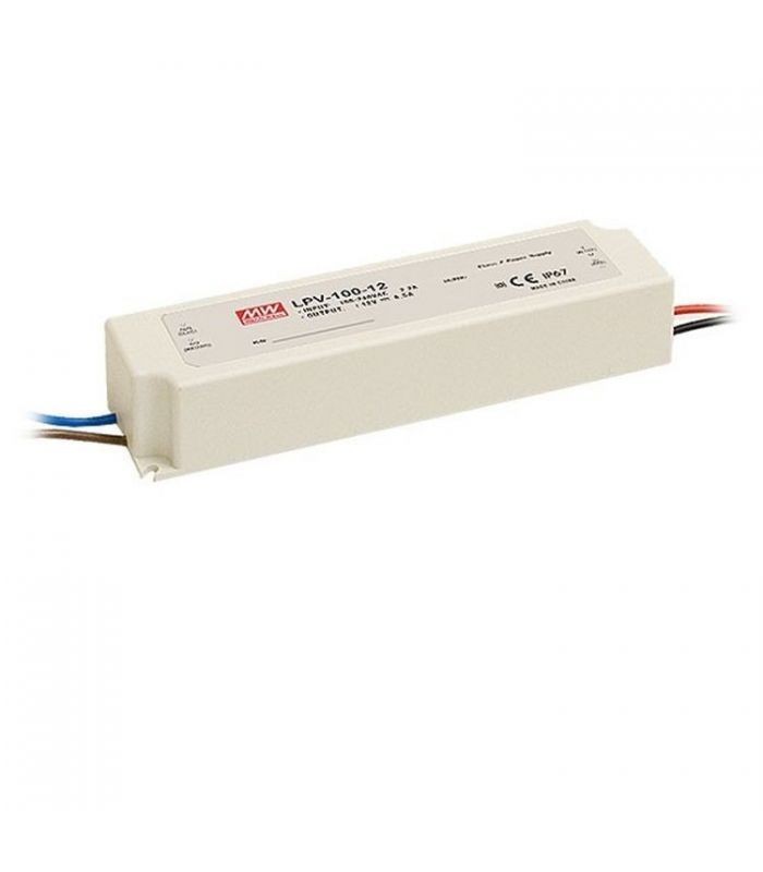 LED-muuntaja LPV-100-12 102W 12V 8,5A IP67 LPV-100-12.