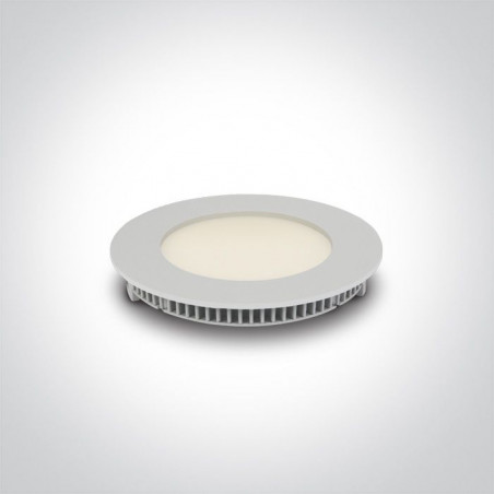 8W LED-paneeli White Round Ø12 3000K 10108FA/W/W